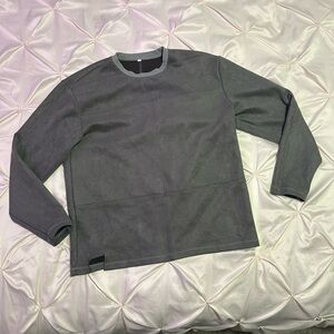 Gray Long Sleeve Top